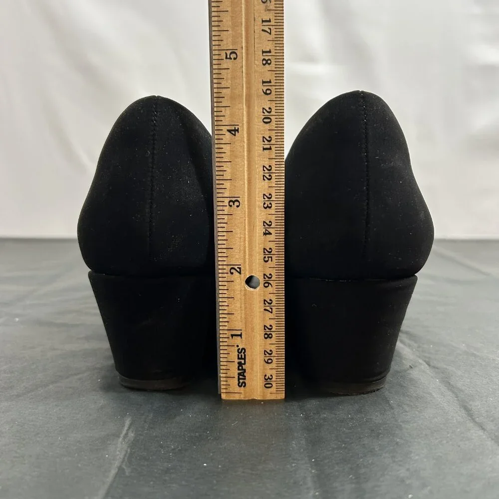 Ankus black nubuck‎ wedges size 9 - worn once